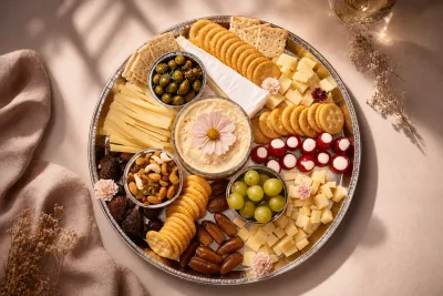 Cheese, Dips & Nibbles Board